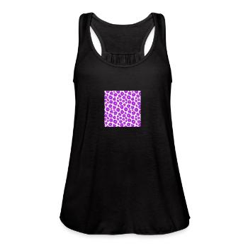 Checkered colors doodle and art - Women's Flowy Tank Top by Bella -  - Front - Julia (174cm)