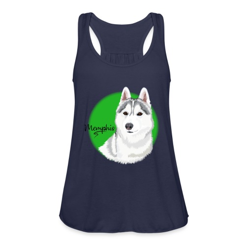 Memphis the Husky from Gone to the Snow Dogs - Women's Flowy Tank Top by Bella