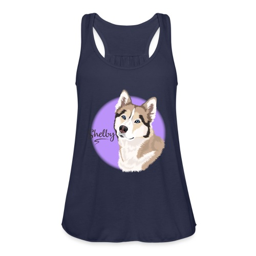 Shelby the Husky from Gone to the Snow Dogs - Women's Flowy Tank Top by Bella