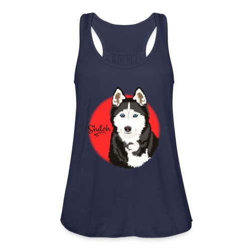 Shiloh the Husky from Gone to the Snow Dogs - Women's Flowy Tank Top by Bella