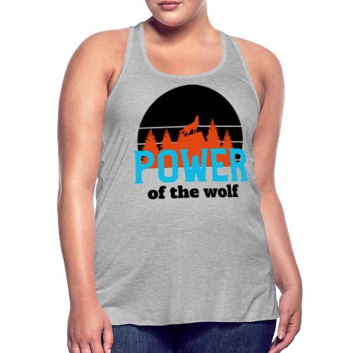 Power Of The Wolf - Women's Flowy Tank Top by Bella
