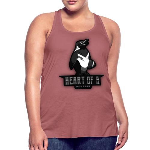 Heart Of A Penguin - Women's Flowy Tank Top by Bella