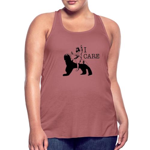 I care - Women's Flowy Tank Top by Bella
