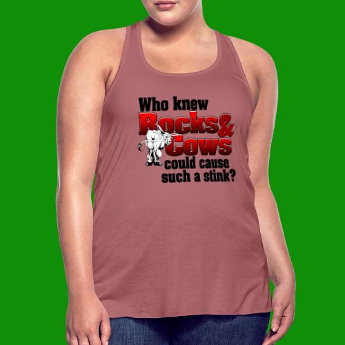 Who Knew? Rocks and Cows - Women's Flowy Tank Top by Bella