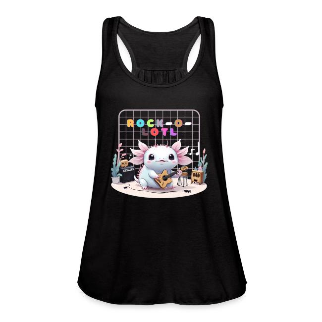 Cute Axolotl Musician: Musical Amphibian Creature