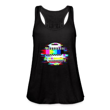 TV Signal design - Women's Flowy Tank Top by Bella - mauve - Front - Julia (174cm)