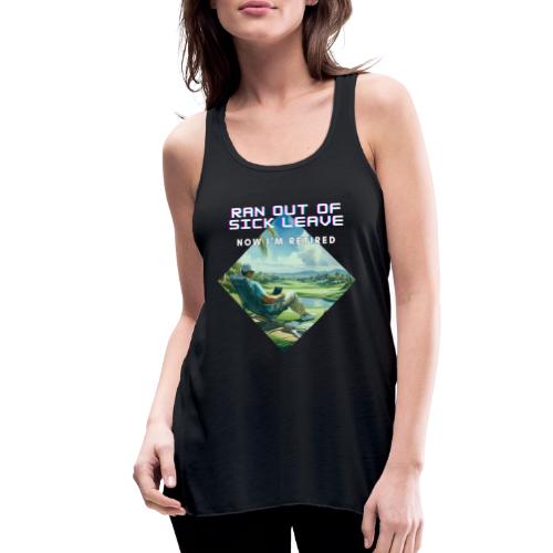 Farewell Office, Hello Greens! - Funny Retirement - Women's Flowy Tank Top by Bella