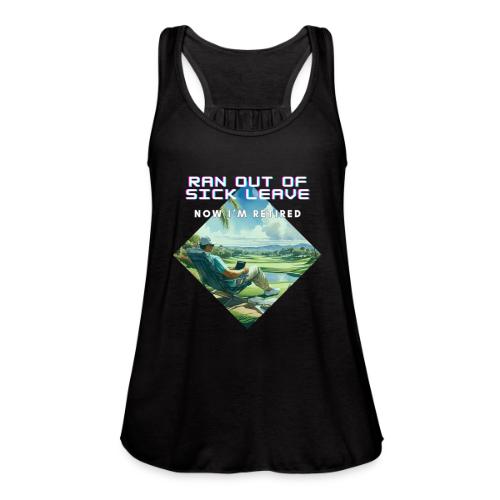 Farewell Office, Hello Greens! - Funny Retirement - Women's Flowy Tank Top by Bella