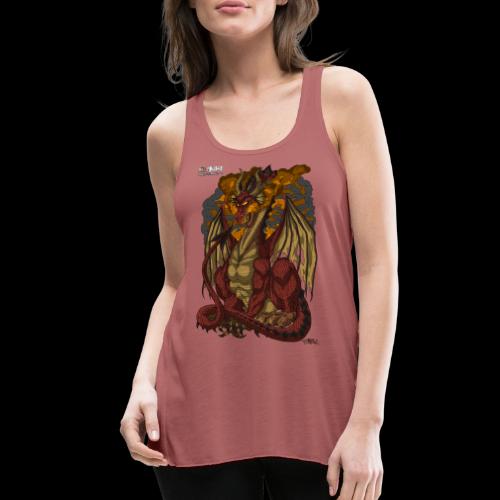 Dragon: Red - Women's Flowy Tank Top by Bella
