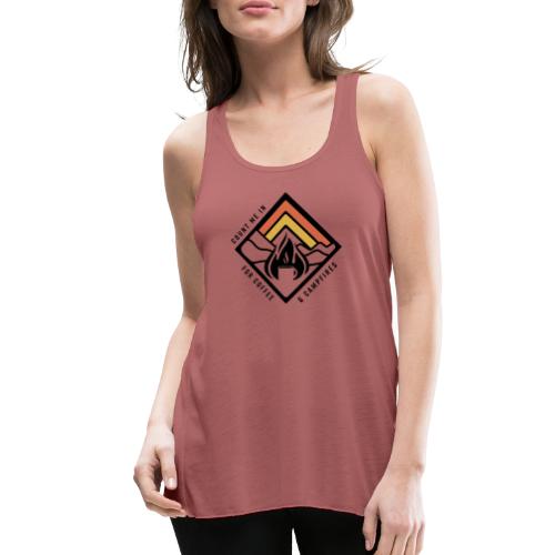 Count Me In for Coffee and Campfire Life Tshirt - Women's Flowy Tank Top by Bella