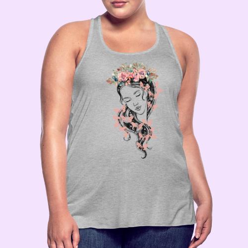 Butterfly Flower Goddess - Fairytale Design - Women's Flowy Tank Top by Bella