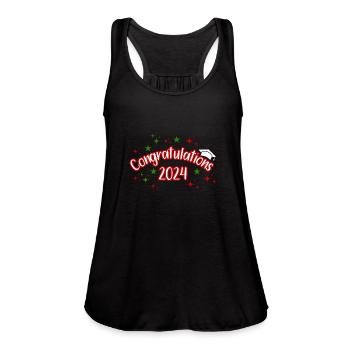 Congratulations 2024 - Women's Flowy Tank Top by Bella - mauve - Front - Julia (174cm)