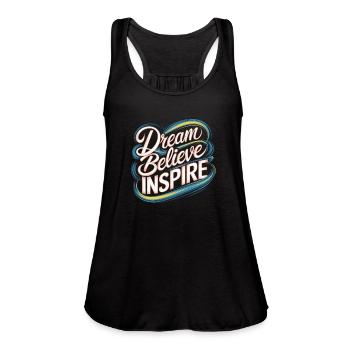 Inspire - Women's Flowy Tank Top by Bella - mauve - Front - Julia (174cm)