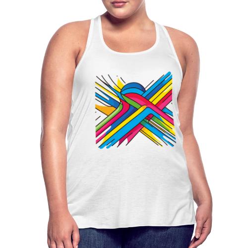 X Color - Women's Flowy Tank Top by Bella