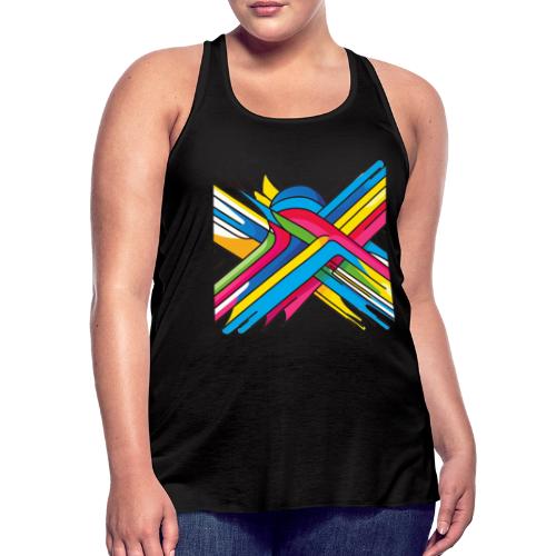 X Color - Women's Flowy Tank Top by Bella