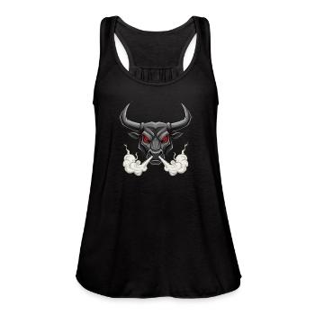 The BuLL - Women's Flowy Tank Top by Bella - mauve - Front - Julia (174cm)