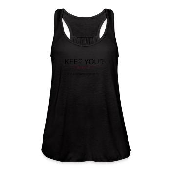 TV Connoiseur - Women's Flowy Tank Top by Bella - mauve - Front - Julia (174cm)