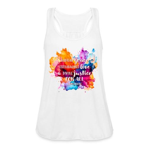 Grace Love Justice Color Splash - Women's Flowy Tank Top by Bella