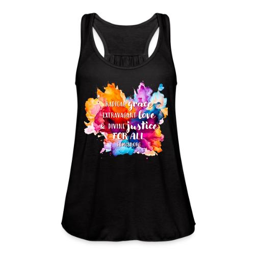 Grace Love Justice Color Splash - Women's Flowy Tank Top by Bella