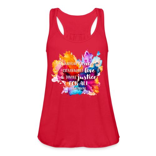 Grace Love Justice Color Splash - Women's Flowy Tank Top by Bella