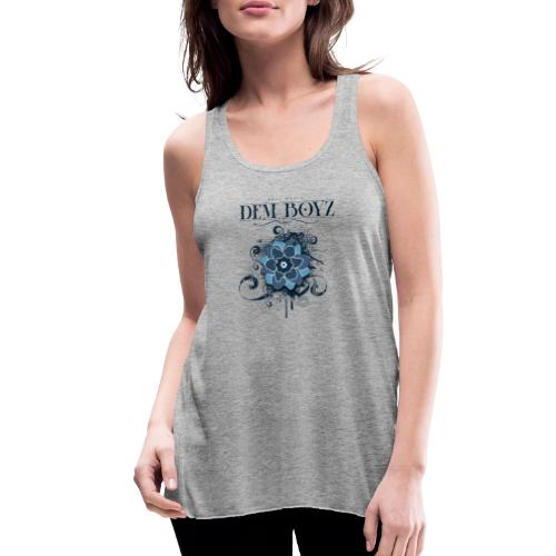 Flower Splash Blues - Women's Flowy Tank Top by Bella
