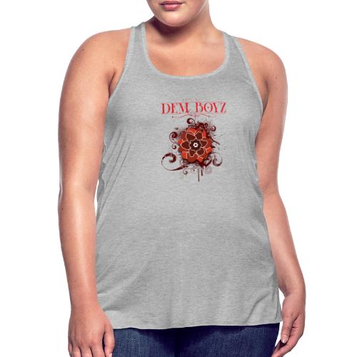Flower Splash Reds - Women's Flowy Tank Top by Bella