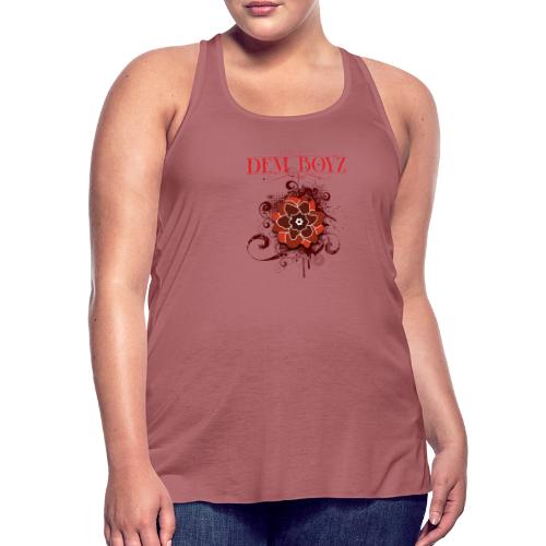 Flower Splash Reds - Women's Flowy Tank Top by Bella