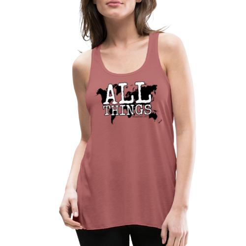 All Things World Map - Women's Flowy Tank Top by Bella