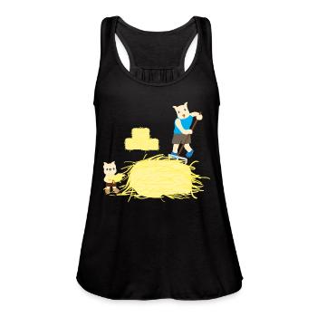 Farmers - Women's Flowy Tank Top by Bella - mauve - Front - Julia (174cm)
