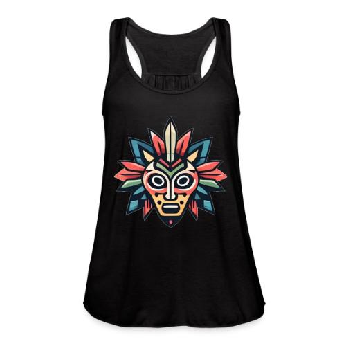 The Tribal Mask - Women's Flowy Tank Top by Bella