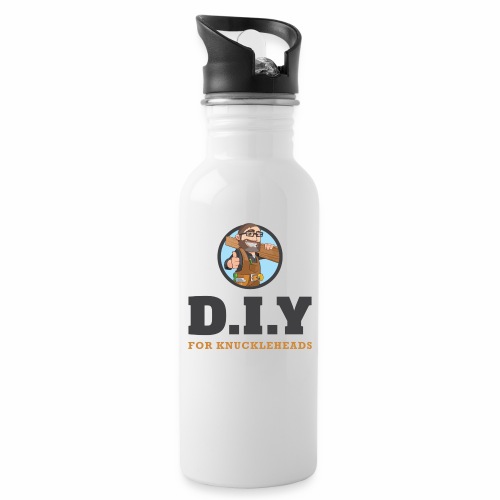 DIY For Knuckleheads Logo. - Water Bottle