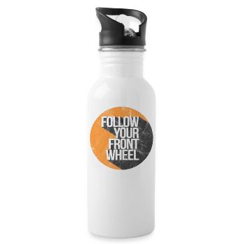 Logo Weathered - 20 oz Water Bottle - white - Right