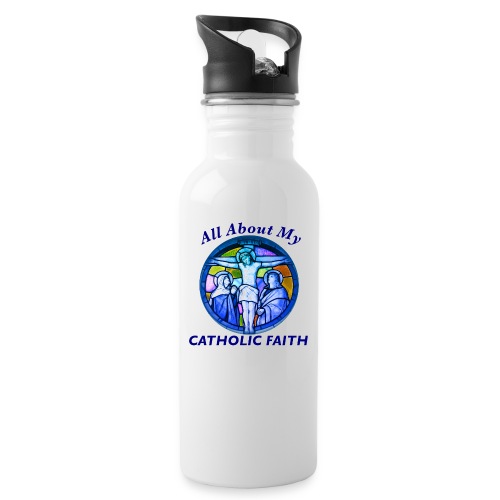 All About My Catholic Faith - 20 oz Water Bottle