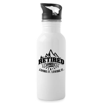 Retired - 20 oz Water Bottle - white - Right