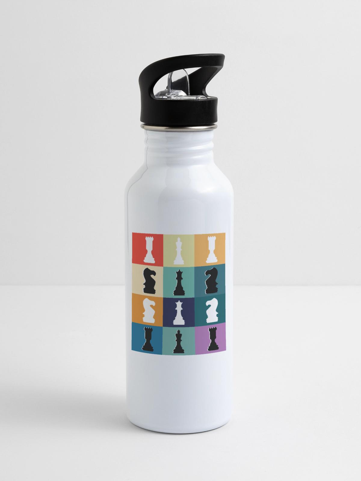 Chess Piece - 20 oz Water Bottle - white - Right