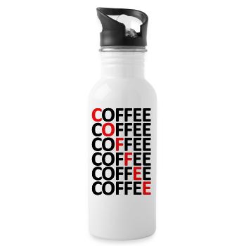 COFFEE - 20 oz Water Bottle - white - Right