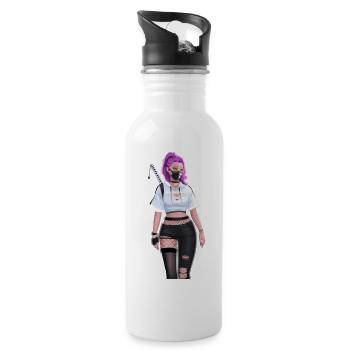 Girl - 20 oz Water Bottle - white - Right