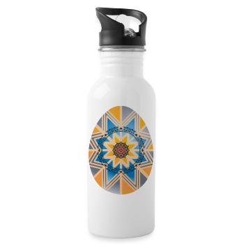 artwork on egg - 20 oz Water Bottle - white - Right