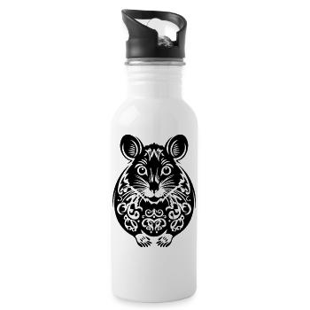 Rat Rodent Mouse - 20 oz Water Bottle - white - Right