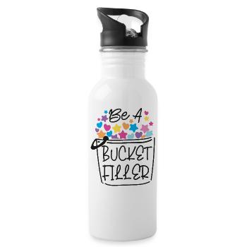School Counselor Be A Bucket - 20 oz Water Bottle - white - Right