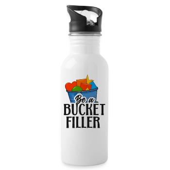 School Counselor Be A Bucket - 20 oz Water Bottle - white - Right