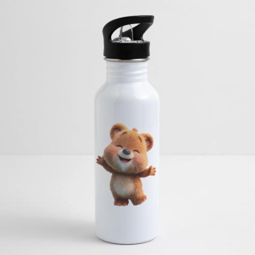 Joyful Baby Bear with Arms Up - 20 oz Water Bottle
