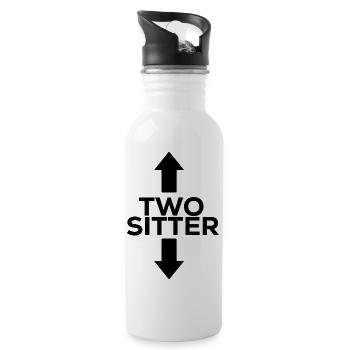Two Sitter - 20 oz Water Bottle - white - Right