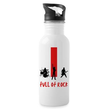 Black_White_and_Red_Concert_Band_T-shirt_Design - 20 oz Water Bottle - white - Right