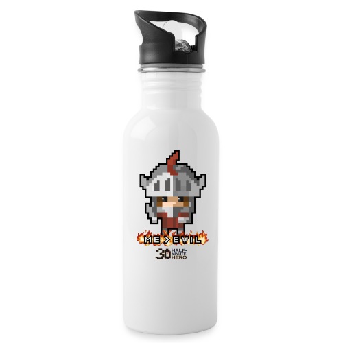 Knight ME v EVIL (Black logo) - Water Bottle