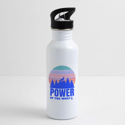 Power Of The Wolf - 20 oz Water Bottle
