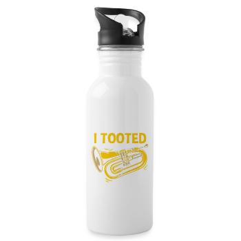 Tuba Sorry I Tooted - 20 oz Water Bottle - white - Right