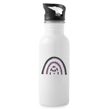 Asexual Quote Diversity Ace Rainbow - 20 oz Water Bottle - white - Right