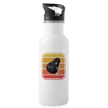 Avocado Vegan Lover Retro Veggie Diet Gift idea - 20 oz Water Bottle - white - Right