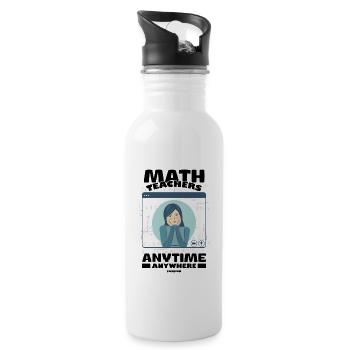 Mathematics math mathematician math teacher gift - 20 oz Water Bottle - white - Right